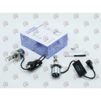 лампа LED H4 12V-24V G01 5700K 38W  радіатор + вентилятор+лінза