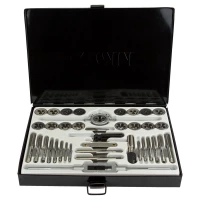 набор плашек и метчиков 40 шт  M3-M12 кейс Sigma