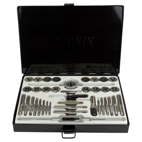 набор плашек и метчиков 40 шт  M3-M12 кейс Sigma