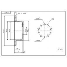 Диск гальмівний зад. Fiat Ducato 02-> 1.0-1.4t (280mm16mm)  (HART)
