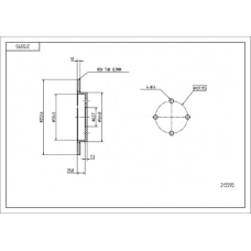 Диск гальмівний зад. Ford Sierra, Scorpio, Focus (d253x10mm)  (HART)