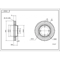 Диск гальмівний пер. Ford Mondeo, Scorpio 93-> (d260x24mm)  (HART)