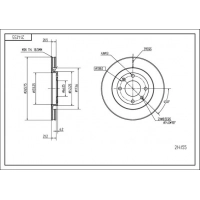 диск тормозной пер. Citroen Berlingo (96-11) (266mmx20,5mm)  (HART)