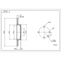 Диск гальмівний пер. VW Caddy II, Golf II-III, Passat B3/B4, Vento, Polo, (d256x13mm)   (HART)