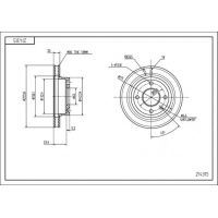 диск тормозной пер. VW Caddy II, Golf II-III, Passat B3/B4, Vento, Polo, (256mmx20mm)  (HART)
