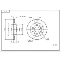 диск тормозной пер. VW Passat B5, Audi A4 (96-00), (280mmx22mm) (HART)