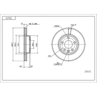 диск тормозной пер. VW Shanan, Ford Galaxy (288x25mm) 95->  (HART)
