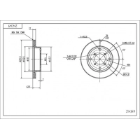 диск тормозной пер. Suzuki Swift, Alto, Subaru Justy II 89-> (d231x17mm)  (HART)