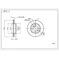 диск тормозной пер. Toyota Yaris 99-> (d235x18mm)  (HART)