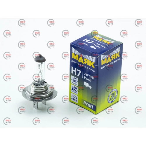 лампа H7 24V 70 W Маяк
