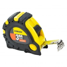 рулетка  3м x 19мм магнит, обрезиненная, стопор полотна + тормоз