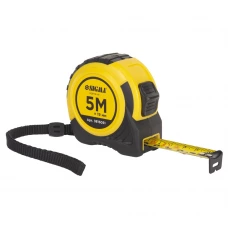 рулетка  5м x 19мм обрезиненная, стопор полотна