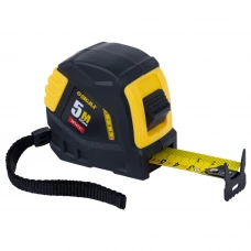 рулетка  5м x 25мм обрезиненная, стопор полотна