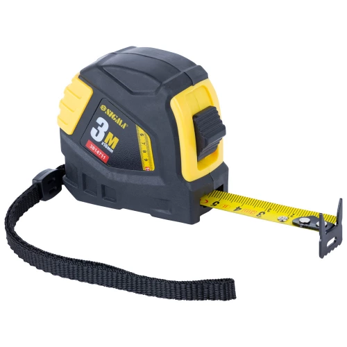 рулетка  3м x 16мм обрезиненная, стопор полотна