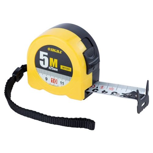 рулетка  5м x 25мм стопор полотна, пластик ABS