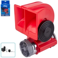 сигнал возд. улитка Nautilus 24V с компр. 2 тона красный Vitol