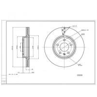диск тормозной пер. Audi A4 B8 (314mmx25mm)  (HART)