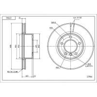диск тормозной пер. BMW 1 (E81), 3 (E90) (300x24mm)  (HART)