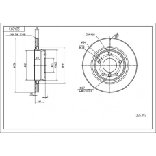 Диск гальмівний зад. BMW 3 (E46) (d294x19mm)  (HART)