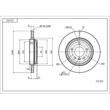 Диск гальмівний зад. BMW 3 (E46) (d320x21.8mm)  (HART)