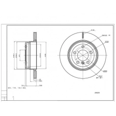 Диск гальмівний зад. BMW X5 (E70/F15) 07->/X6 (F16) 09-> (320mmx20mm)  (HART)
