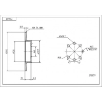 диск тормозной пер. Opel Corsa (+ ABS) 00-> (d240x10.9mm)  (HART)