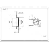 Диск гальмівний зад. Honda Civic, Jazz 04->, Accord 85-> (d239x9mm)  (HART)