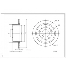 Диск гальмівний зад. Fiat Ducato 06-> (d300x16mm)  (HART)