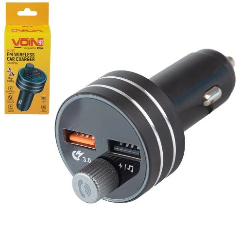 FM модулятор Voin W-3301 USB/MP3/12-24В/USB заряджання 3,1A/Bluetooth 5.0