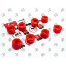 втулка амортизатора 3302, Волга к-т.8шт (полиуритан красн.) BEG-LINE