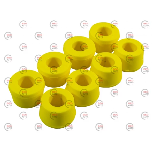 втулка амортизатора 3302, Волга к-т.8шт (поліуретан жовта)