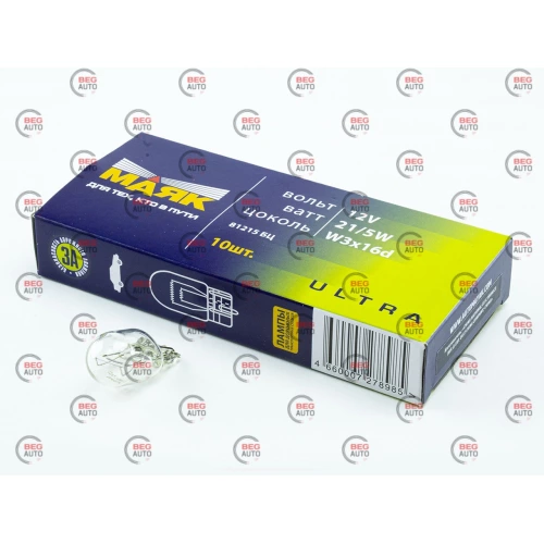 лампа БЦ 12V21+5W Маяк