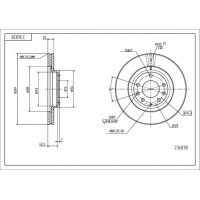 диск тормозной пер. Mazda 6 (07-13) (299x25)  (HART)