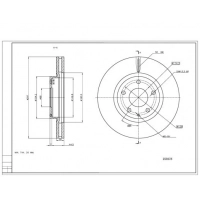 диск тормозной пер. Mazda 6, CX5 11-> (d297x28mm)  (HART)