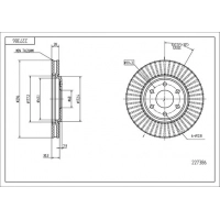 Диск гальмівний пер. Nissan Navara, NP300, Pathfinder 05-> (d296x28mm)  (HART)