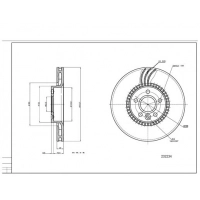 диск тормозной пер. Ford Galaxy II, Volvo, Land Rover Freelander 07-> (d316x28mm)  (HART)