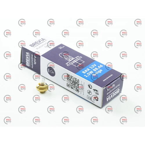 лампа БЦ 12V  1,5W  BREVIA с патроном