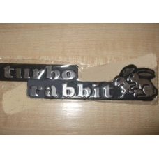 эмблема багажника "TURBO RABBIT"