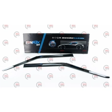 ветровик Ford Transit 2000-2014 Г-образный (скотч) Sunplex