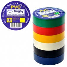 стрічка ізоляційна 50м х 19мм х 0,13мм асорті Rugby