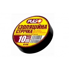 стрічка ізоляційна 10м х 19мм х 0,13мм чорна Pulso