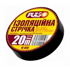 стрічка ізоляційна 20м х 19мм х 0,13мм чорна Pulso