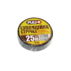 стрічка ізоляційна 25м х 19мм х 0,13мм чорна Pulso