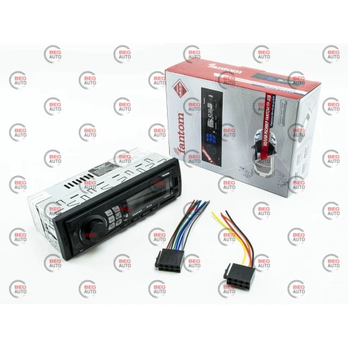 магнітола Fantom FP-318 FM/USB/SD/AUX/MP3/WMA/Bluetooth/синя підсв.