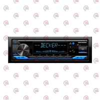 магнітола Decker FM/USB/AUX/MP3/Android/знімна пан/Bluetooth/багатокол. підсв./процесор