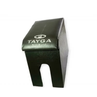 подлокотник ВАЗ 2121 Нива, Тайга  черный  с вышивкой (кожзам)