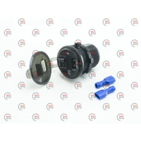 гніздо врізне 1 USB   "швидка зарядка QC 3,0" з вольтметром, кнопкою ON/OFF та підсвічуванням синім