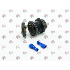 гнездо врезное 1 USB   "быстрая зарядка QC 3,0" 12-24В, вольтметр, амперметр, подсветка зеленая