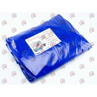 тент Г-3302 н/з 2х стор. посилений синій (8 люверсів, щільність 500г/м2) БелТент