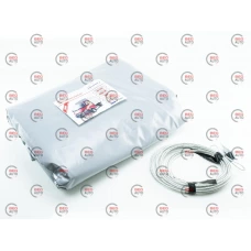 тент Г-3302 н/о 2х стор. усиленный серый (8 лювер.плотн. 600г/м2) с тросом БелТент